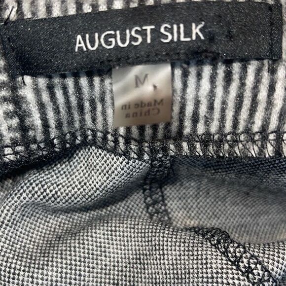 August Silk Womens Plaid Dolman Sleeve Plush Oversized Tunic Top Black Medium - Picture 7 of 10